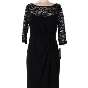 R & M Richards Black Lace Dress